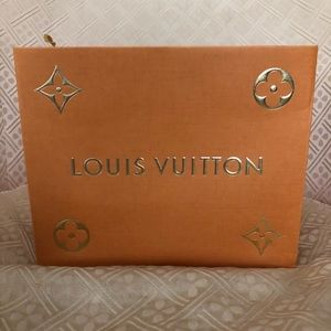 Authentic small orange Louis Vuitton gift bag